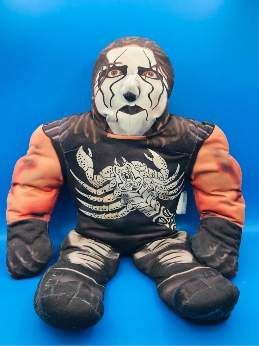 Rare WCW Sting Plush "Bashin' Brawler" – Large Wrestling Buddy -Vintage